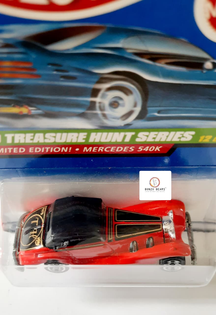 Mercedes 540K - 1999 Treasure Hunt Series " Limited Edition" (Mild Crease) - Hot Wheels | Bonzo Bears PB4