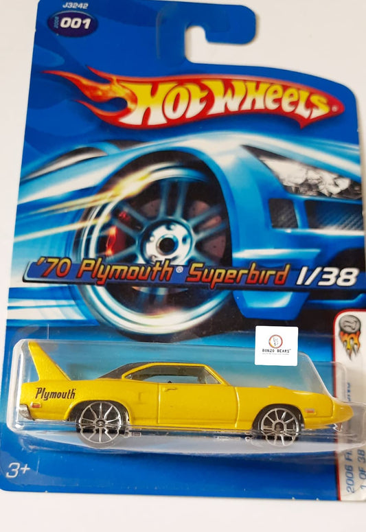 '70 Plymouth Superbird (2005 Released) - Hot Wheels ( Vintage Heavy Diecast) | Bonzo Bears PB59