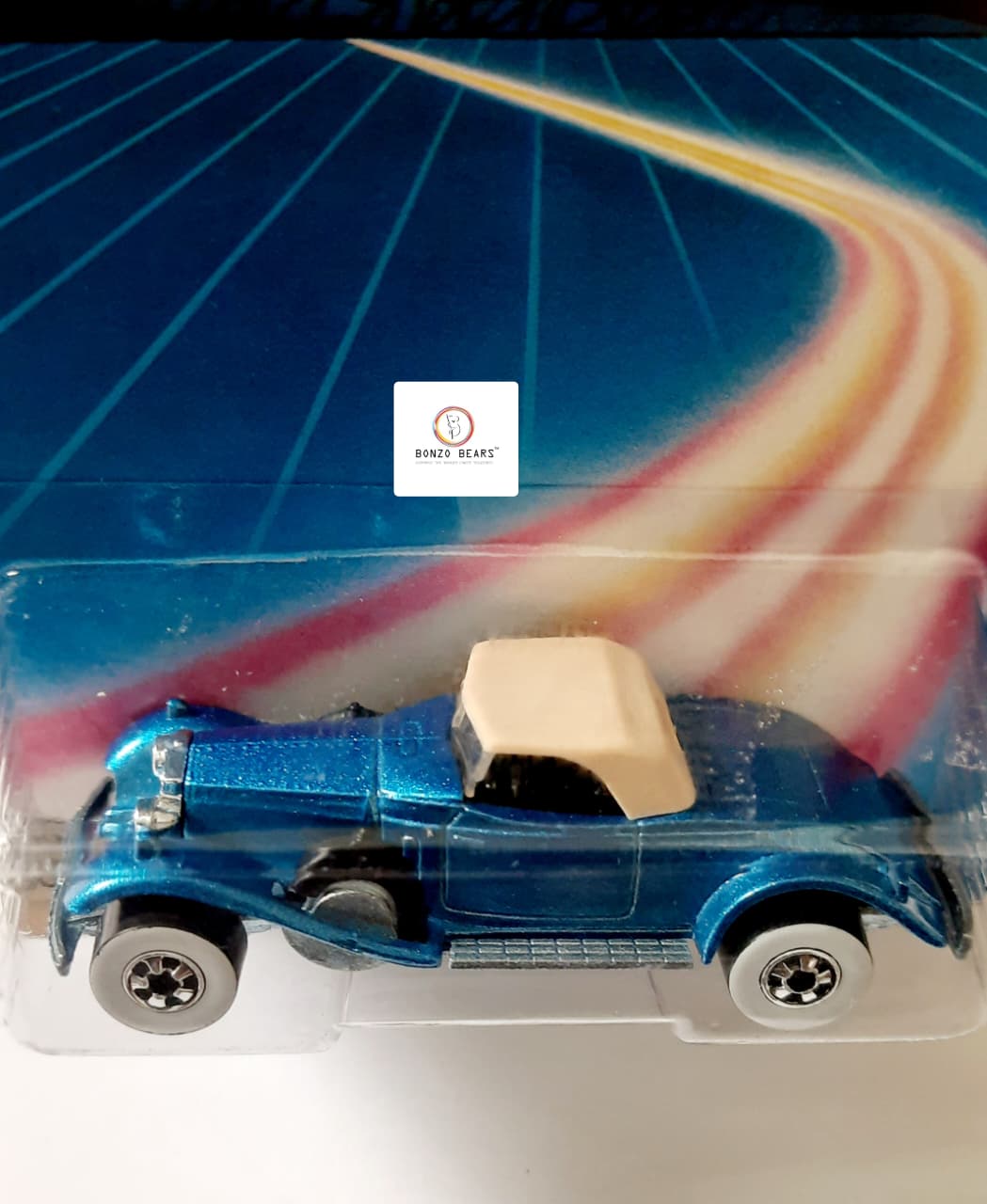 Rolls-Royce Phantom II (1986 Released) Rainbow Card - Hot Wheels-(Exclusive Vintage ) Var 2 | Bonzo Bears PB45