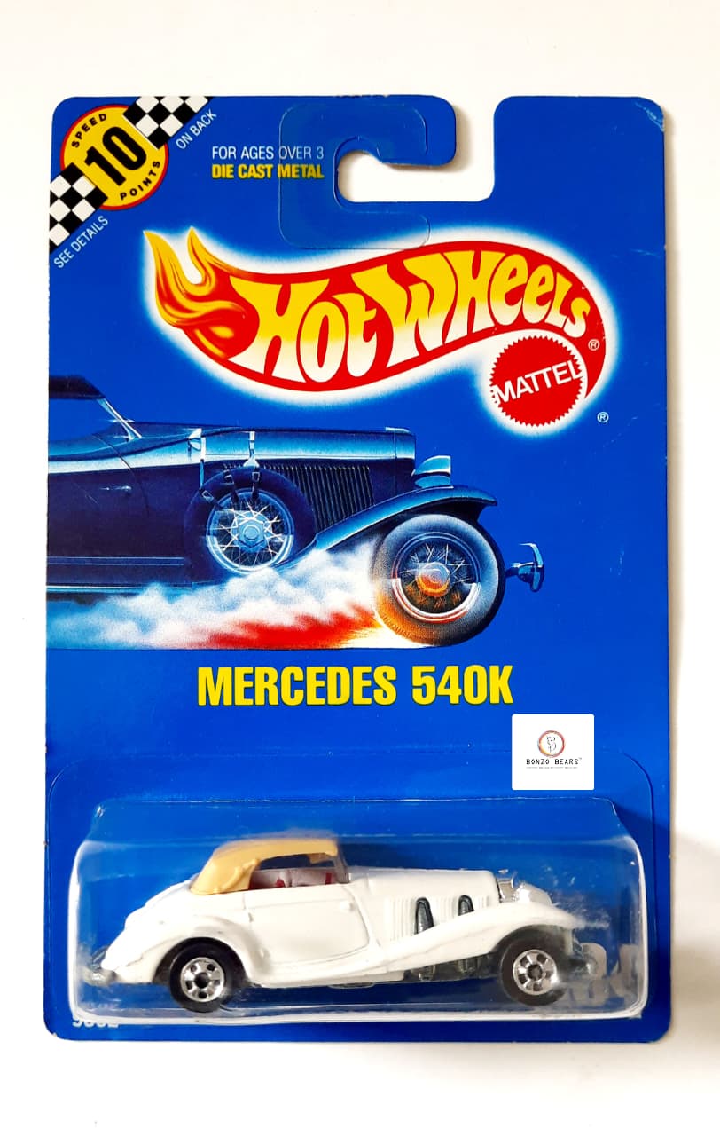 Mercedes 540K (1990 Released) - Hot Wheels (Vintage Heavy Diecast)| Bonzo Bears PB59