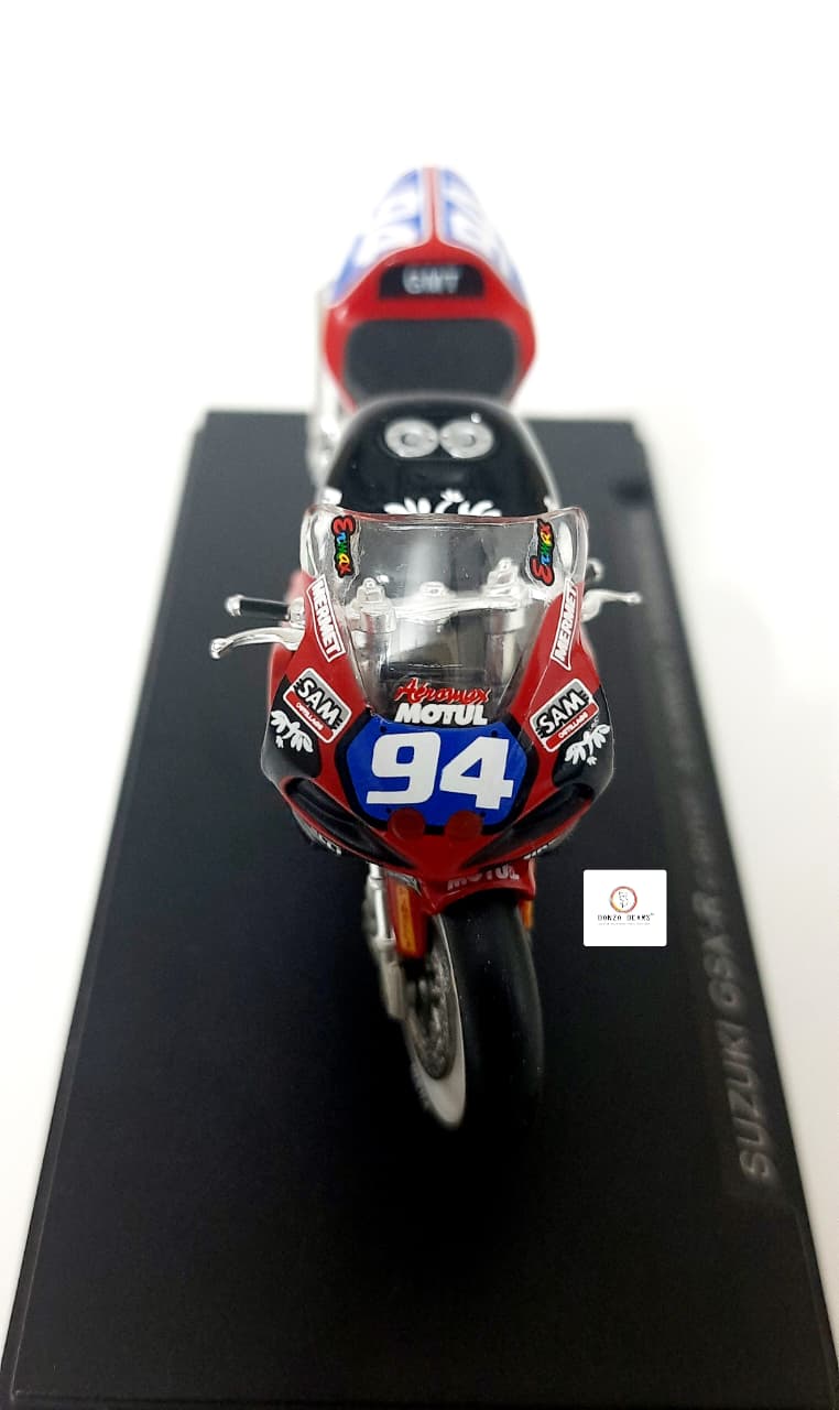 1:24 2001 Suzuki GSX-R #94 Commemorates the victory at Le Mans by riders Guyot, Scarnato, and Dussauge