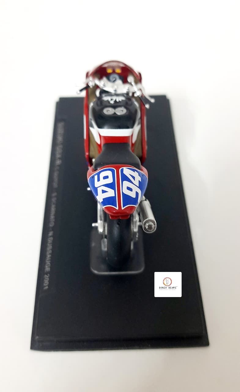1:24 2001 Suzuki GSX-R #94 Commemorates the victory at Le Mans by riders Guyot, Scarnato, and Dussauge
