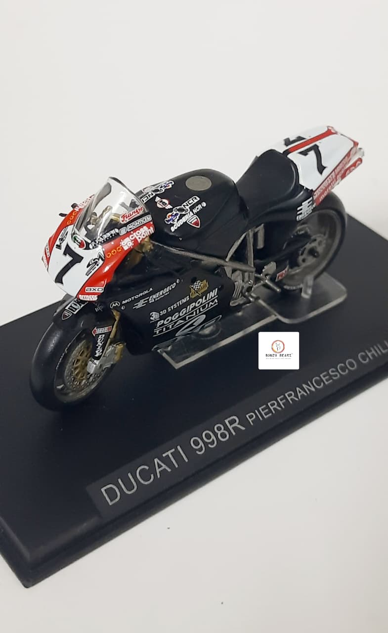 1:24 2002 Ducati 998R #7 ridden by Pierfrancesco Chili - Ixo
