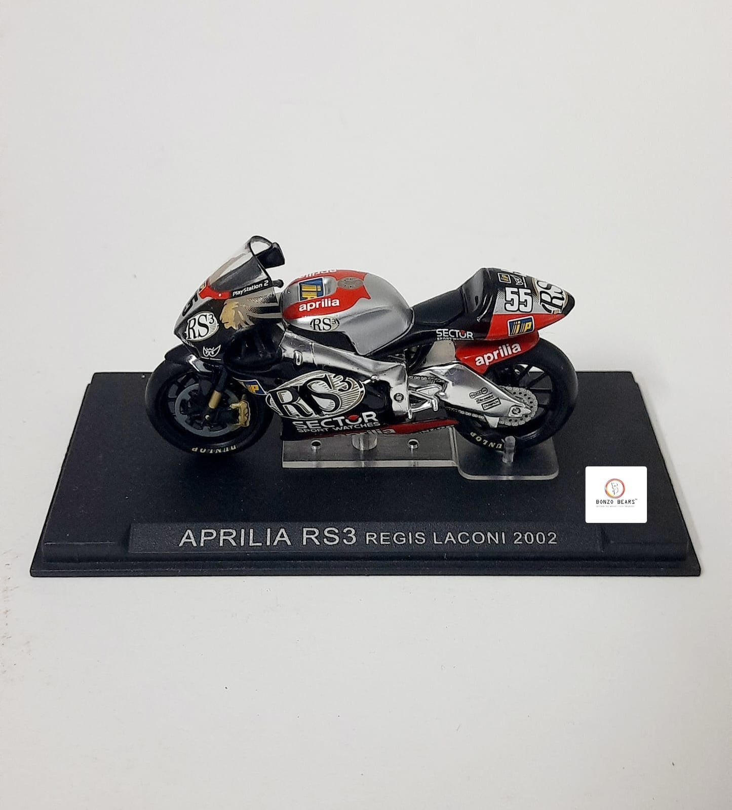 Ixo Aprilia RS3 ridden by Régis Laconi in the 2002 MotoGP season - 1:24 | Bonzobears