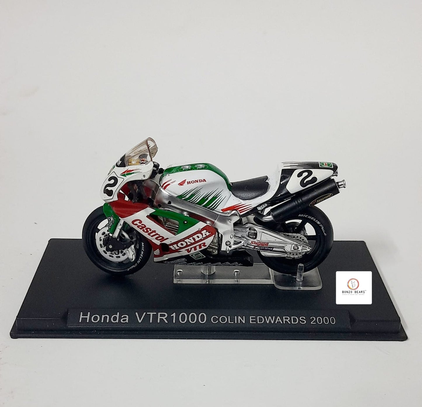 Ixo Honda VTR1000 ridden by Colin Edwards in 2000 - 1:24
