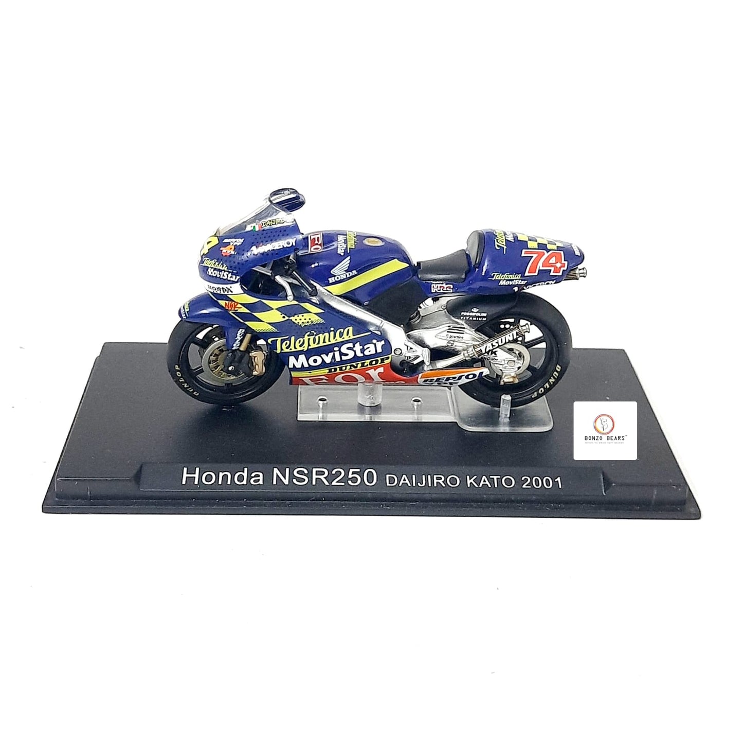 Deagostini  Honda NSR250 ridden by Daijiro Kato in 2001 - 1:24
