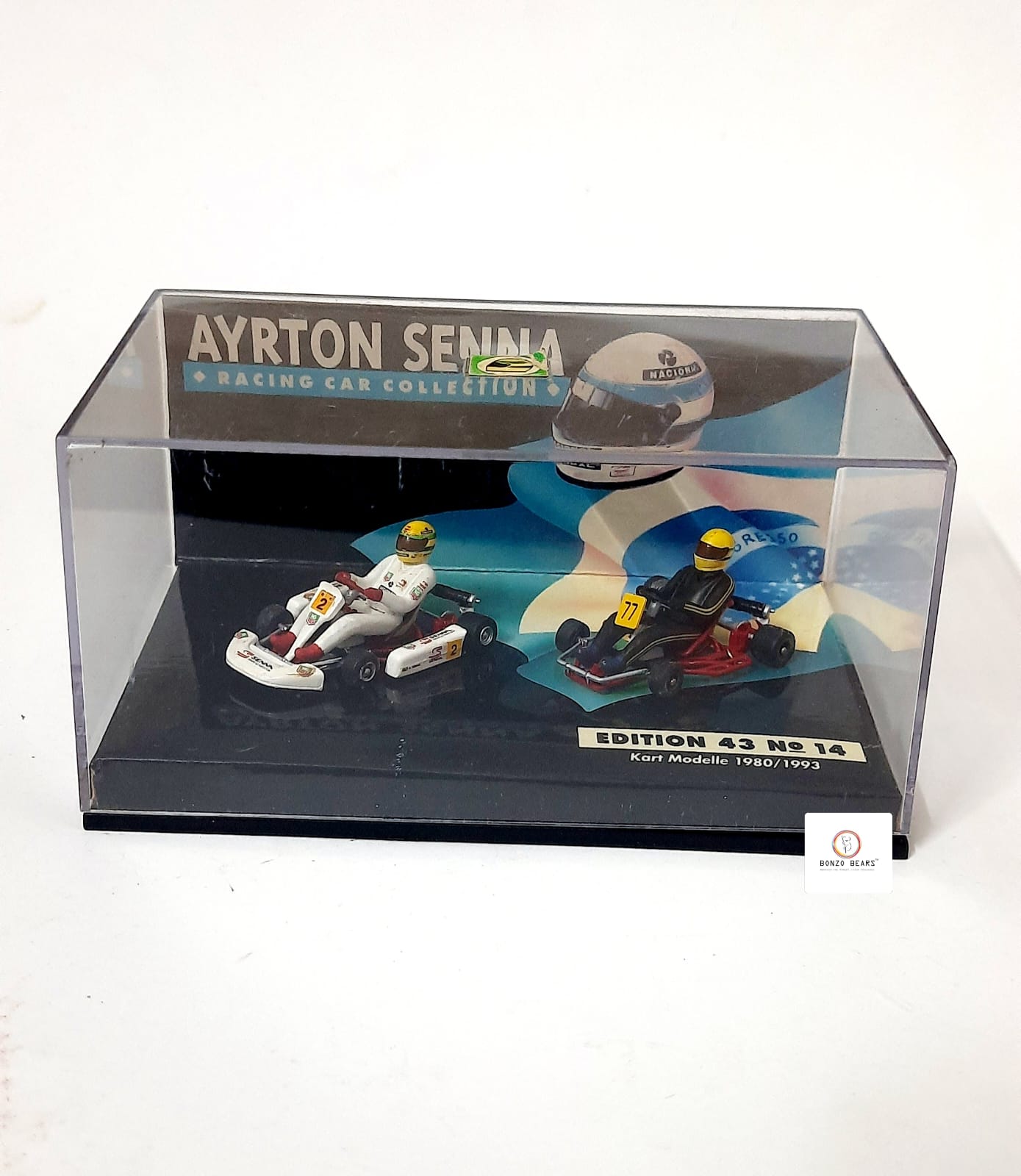 Extremely RARE 1980/1993 Ayrton Senna | Kart Modelle | 1:43 Scale LANG Diecast Model Edition 43 No 14