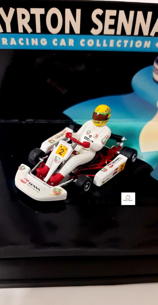 Extremely RARE 1980/1993 Ayrton Senna | Kart Modelle | 1:43 Scale LANG Diecast Model Edition 43 No 14