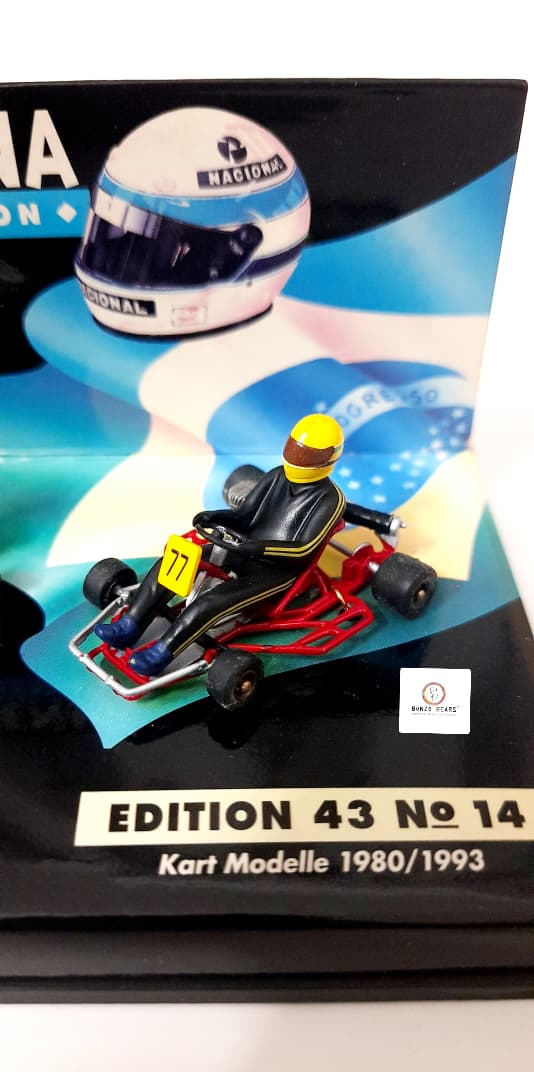Extremely RARE 1980/1993 Ayrton Senna | Kart Modelle | 1:43 Scale LANG Diecast Model Edition 43 No 14
