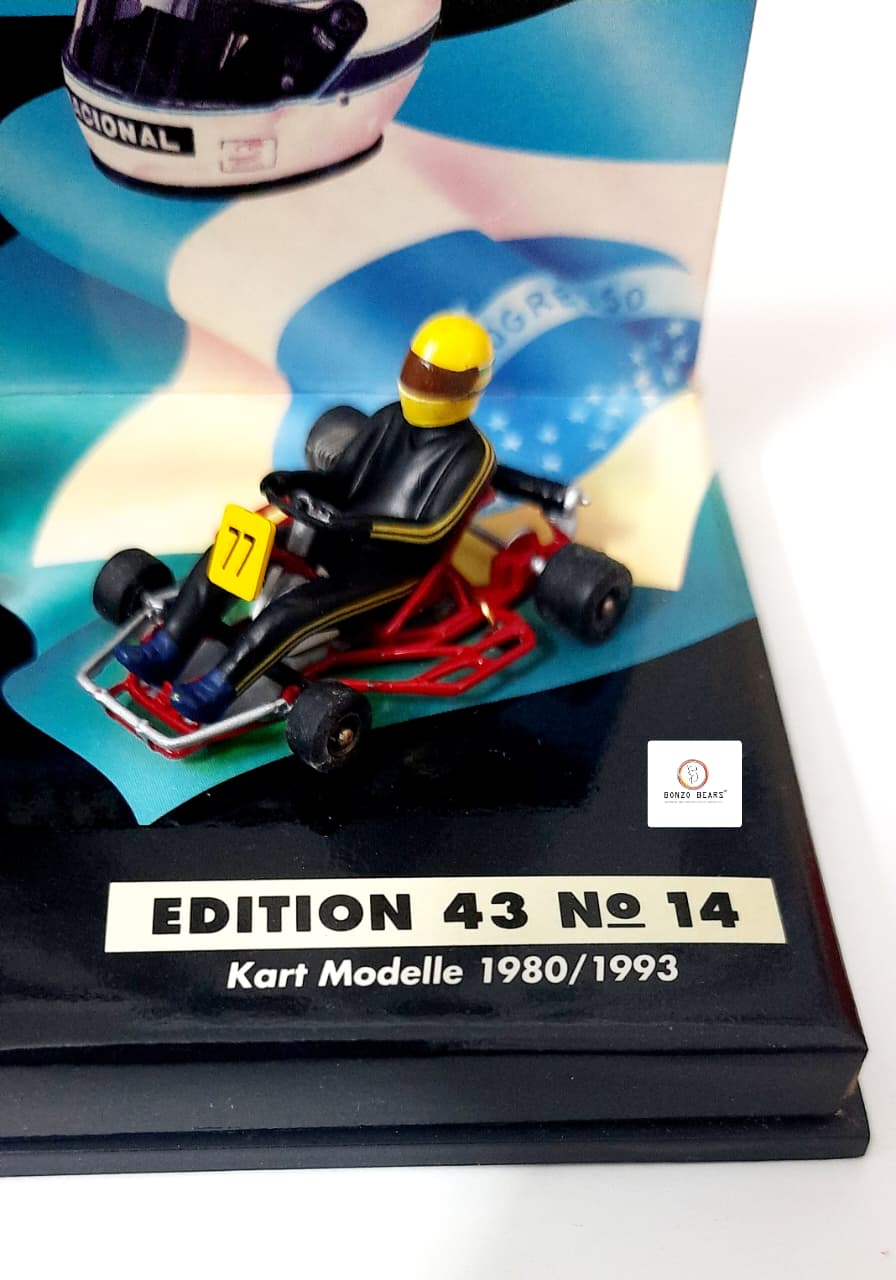 Extremely RARE 1980/1993 Ayrton Senna | Kart Modelle | 1:43 Scale LANG Diecast Model Edition 43 No 14