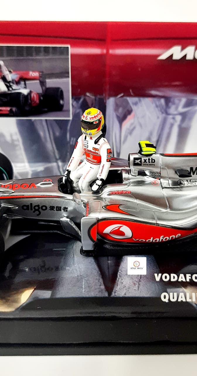 RARE Lewis Hamilton's Mini Champs 1:43 McLaren Ed 43 No.115 - Vodafone Mclaren Mercedes MP4-25 - Cancada GP 2010 - Limited Edition (2040Pcs)