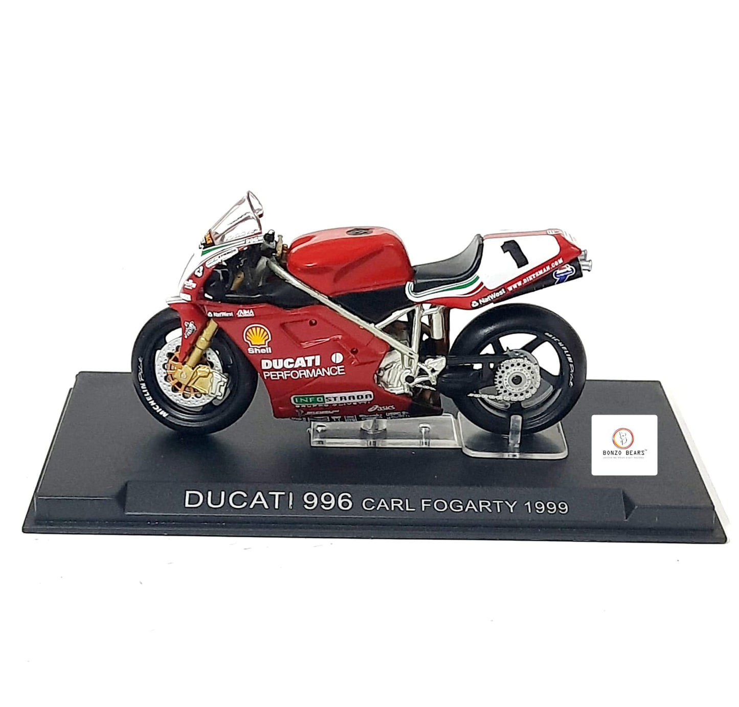 Ixo Ducati 996 raced by Carl Fogarty in 1999 - 1:24