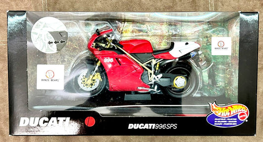 Rare - Special Release  1:10 Ducati 996SPS  with highly detailed Engine - Hotwheels( Factory Selaed box) (1999 Relese) | Bonzobears