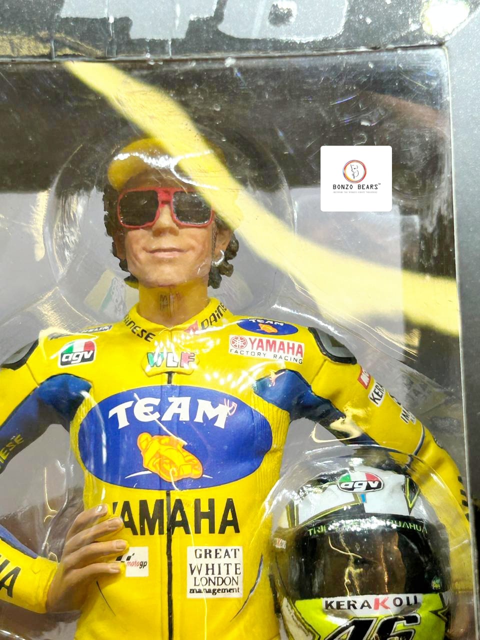 Valentino Rossi Figurine - MotoGP 2006 - Hotwheels | Bonzobears