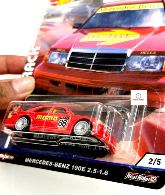MOMO Mercedes-Benz 190E 2.5-1.6 Open Track Real Riders - Hotwheels Premium | Bonzobears
