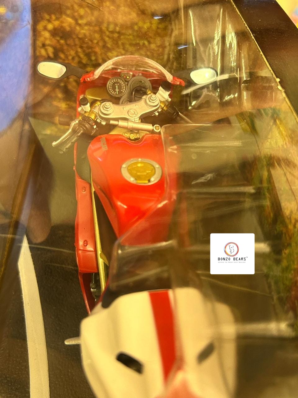 Rare - Special Release  1:10 Ducati 996SPS  with highly detailed Engine - Hotwheels( Factory Selaed box) (1999 Relese) | Bonzobears