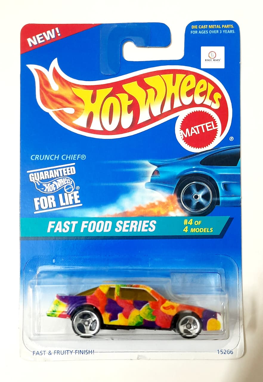 -Unique -Fast & Fruity Finish "Crunch Chief" from the Fast Food Series (1995 Released) - Hotwheels | Bonzobears CB4