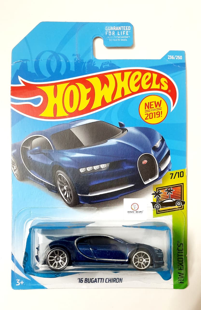 '16 Bugatti Chiron (Blue) - Hot Wheels | Bonzo Bears CB4
