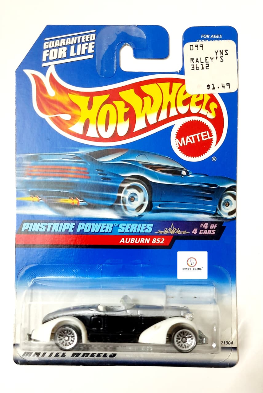 Auburn 852 - "Pinstripe Powe Series (1999 Released) - Hotwheels | Bonzobears CB4