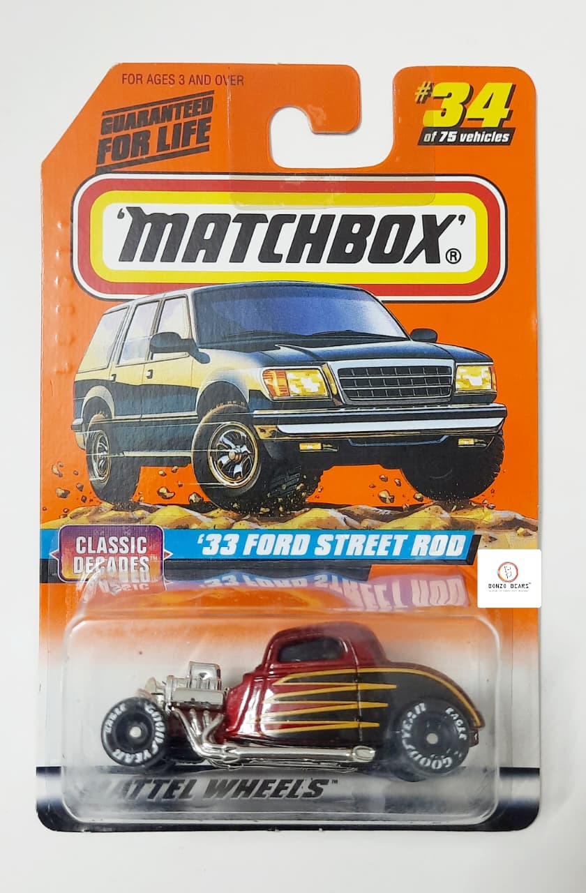 Rare - Goodyear / Eagle wheel - '33 Ford Street Rod (1997 Released) - Matchbox | Bonzobears CB4