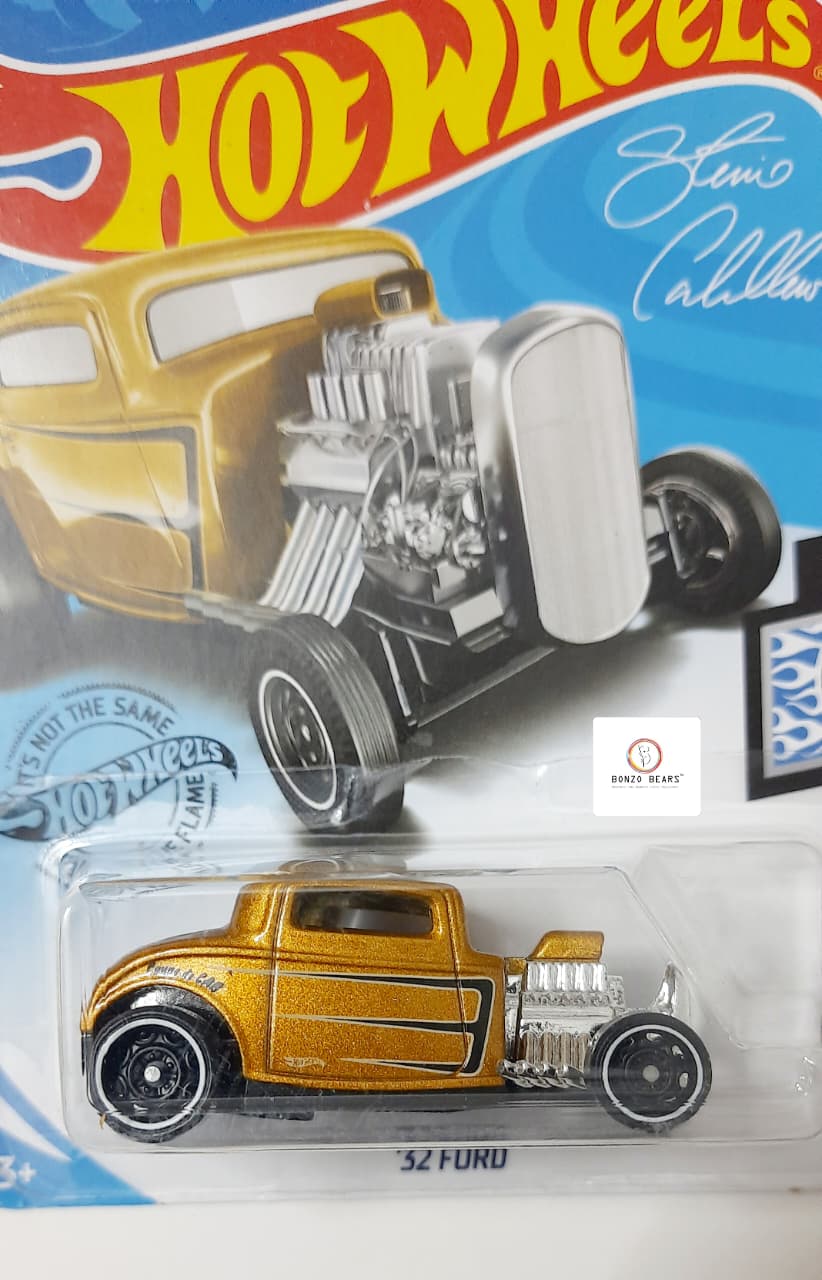 Legendary  Steve Caballero  - Metallic Gold '32 Ford (2019 Released) Hotwheels | Bonzobears CB4