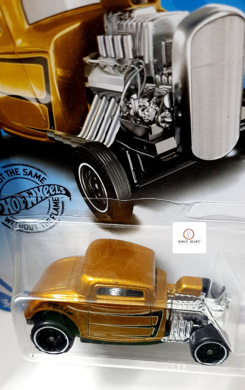 Legendary  Steve Caballero  - Metallic Gold '32 Ford (2019 Released) Hotwheels | Bonzobears CB4