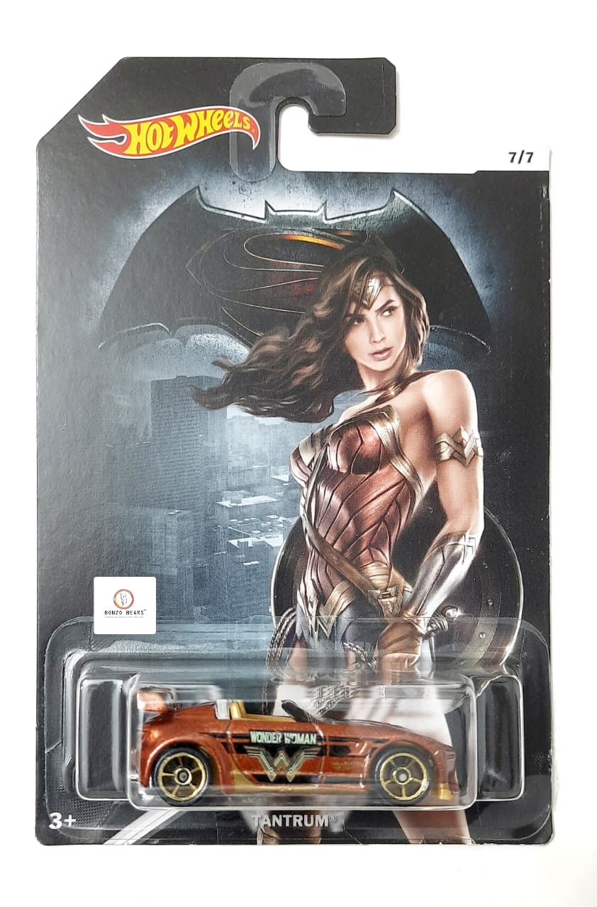 Tantrum - Hot Wheels (2016 Released) Batman vs Superman: Dawn of Justice Wonder Woman series | Bonzo Bears CB4