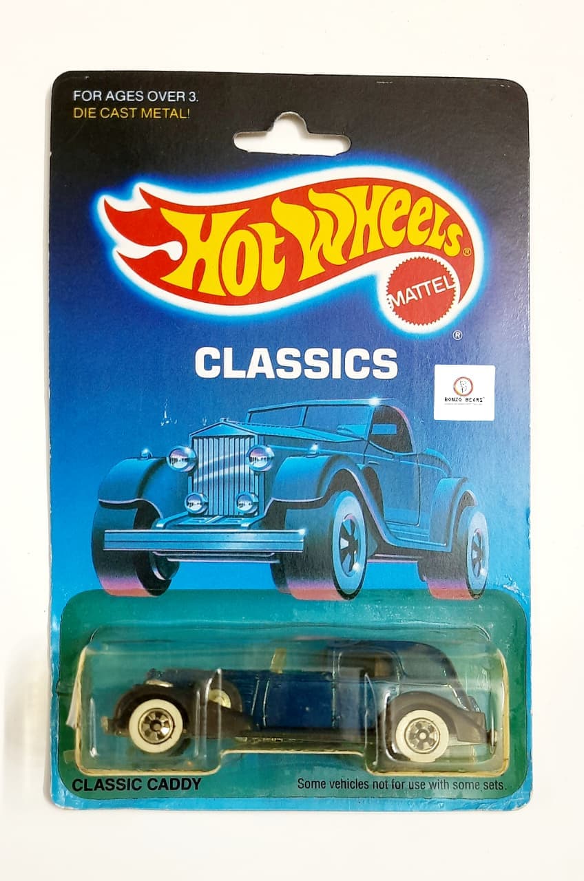 Classic Royal blue classic Caddy (Broken Blister) - Hot Wheels (1988 Released) | Bonzo Bears