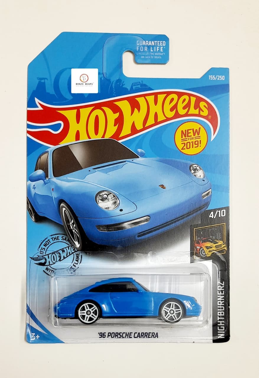 '96 Porsche Carrera (Blue)- Hot Wheels 2019 Release | Bonzo Bears PB18, Newstock