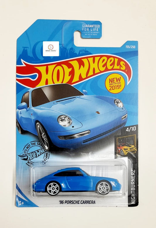 '96 Porsche Carrera (Blue)- Hot Wheels 2019 Release | Bonzo Bears PB18, Newstock