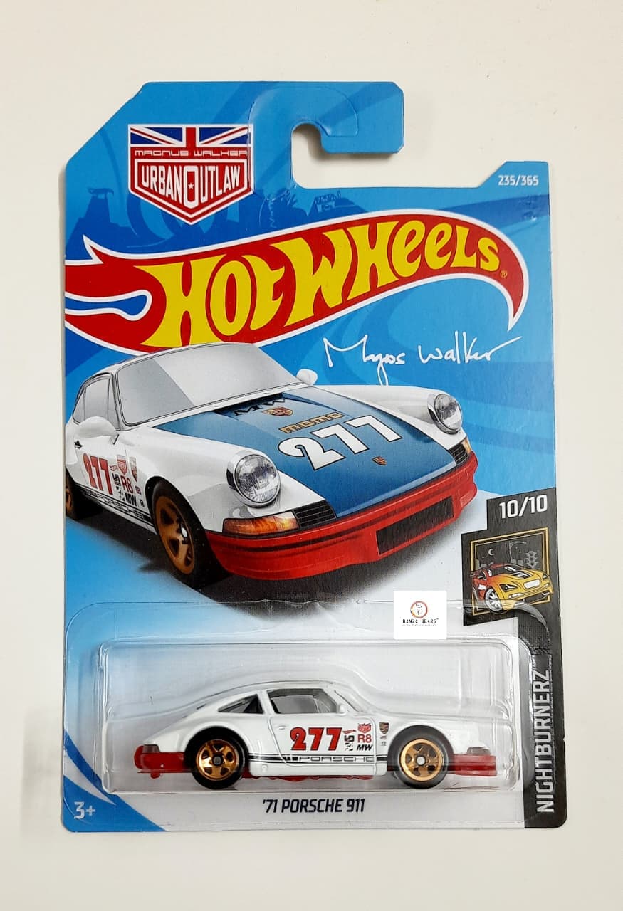 '71 Porsche 911 (URBAN OUTLAW-Magnus Walker) #277 Blue Bonnet Hot Wheels | Bonzo Bears
