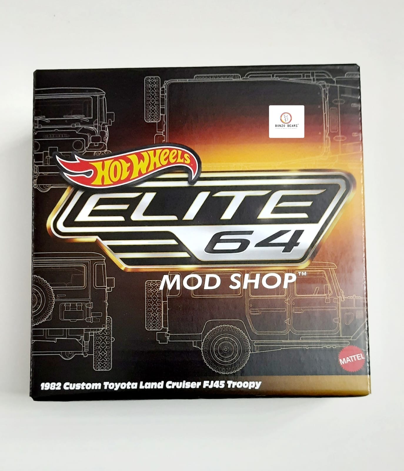 Hot Wheels Elite 64 Mod Shop 1982 Custom Toyota Land Cruiser FJ45 Troopy | Bonzo Bears