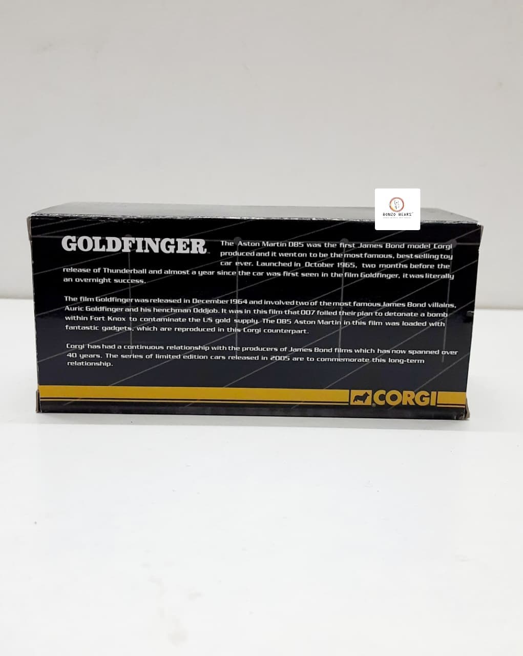 Rare Limited Edition (1/12000) 24k- Gold Plated - CORGI & Bond 40th Anniversary Edition - Aston Martin DB5 007 Bond Car 1/36 - Near Mint with fully functioning keys