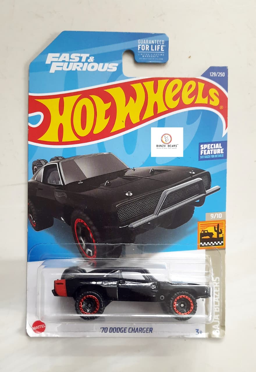'70 Dodge Charger with Special Feature (2021 Released) - Hot Wheels (Hairline Crack) - Fast and Furious PB2