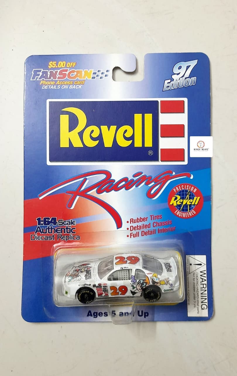 Rare -1997 Revell Racing - NASCAR model of driver Jeff Green's #29 Cartoon Network car