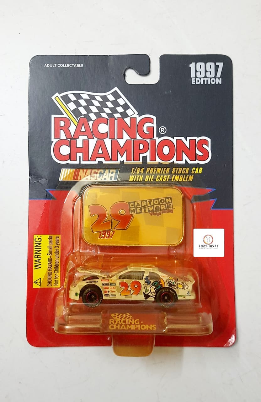 Rare -1997 Racing Champions - NASCAR #29 Cartoon Network / Tom & Jerry (Car with Diecast Emblem)