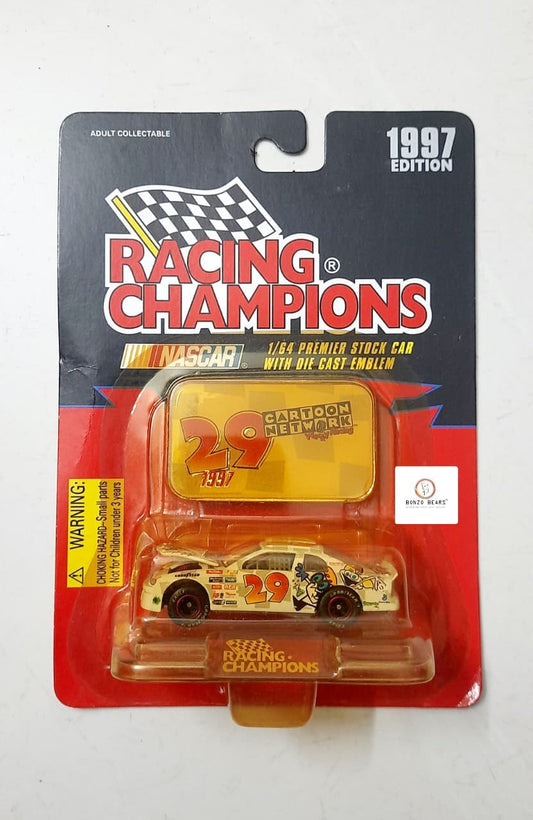 Rare -1997 Racing Champions - NASCAR #29 Cartoon Network / Tom & Jerry (Car with Diecast Emblem)