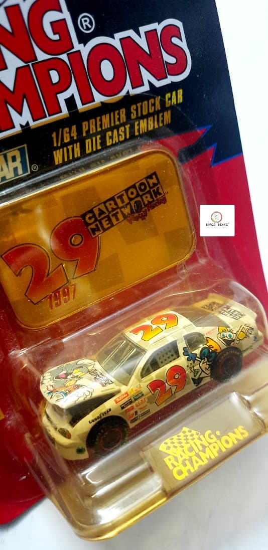 Rare -1997 Racing Champions - NASCAR #29 Cartoon Network / Tom & Jerry (Car with Diecast Emblem)