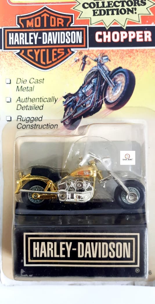 Rare Limited Edition - 1993 Matchbox Harley-Davidson Chopper (Gold chrome)