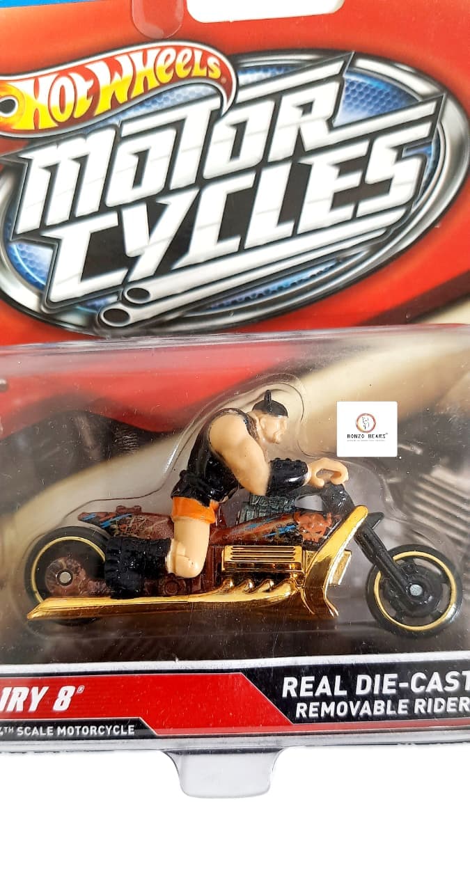 Airy 8 Gold chrome bike (With Removable Rider) - Hot Wheels | Bonzo Bears