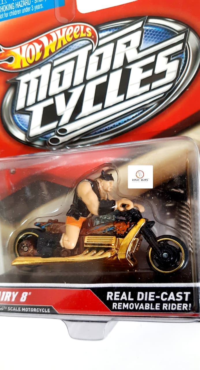 Airy 8 Gold chrome bike (With Removable Rider) - Hot Wheels | Bonzo Bears