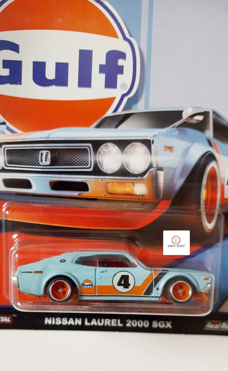 Gulf Nissan Laurel 2000 SGX - Hot Wheels Premium (Blister Crack - As in Picture) | Bonzo Bears