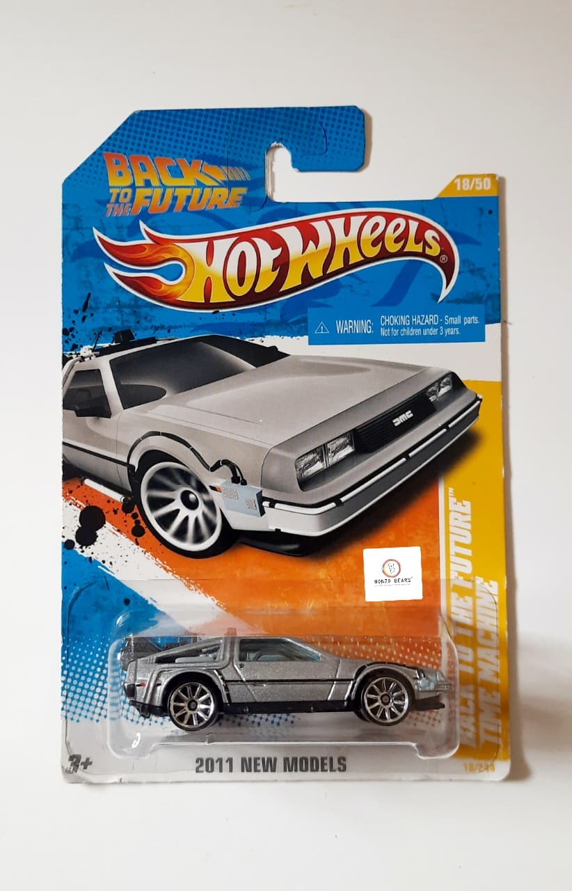 DeLorean DMC-12 Silver Back to the Future Time Machine (2011 Released) - Hot Wheels | Bonzo Bears