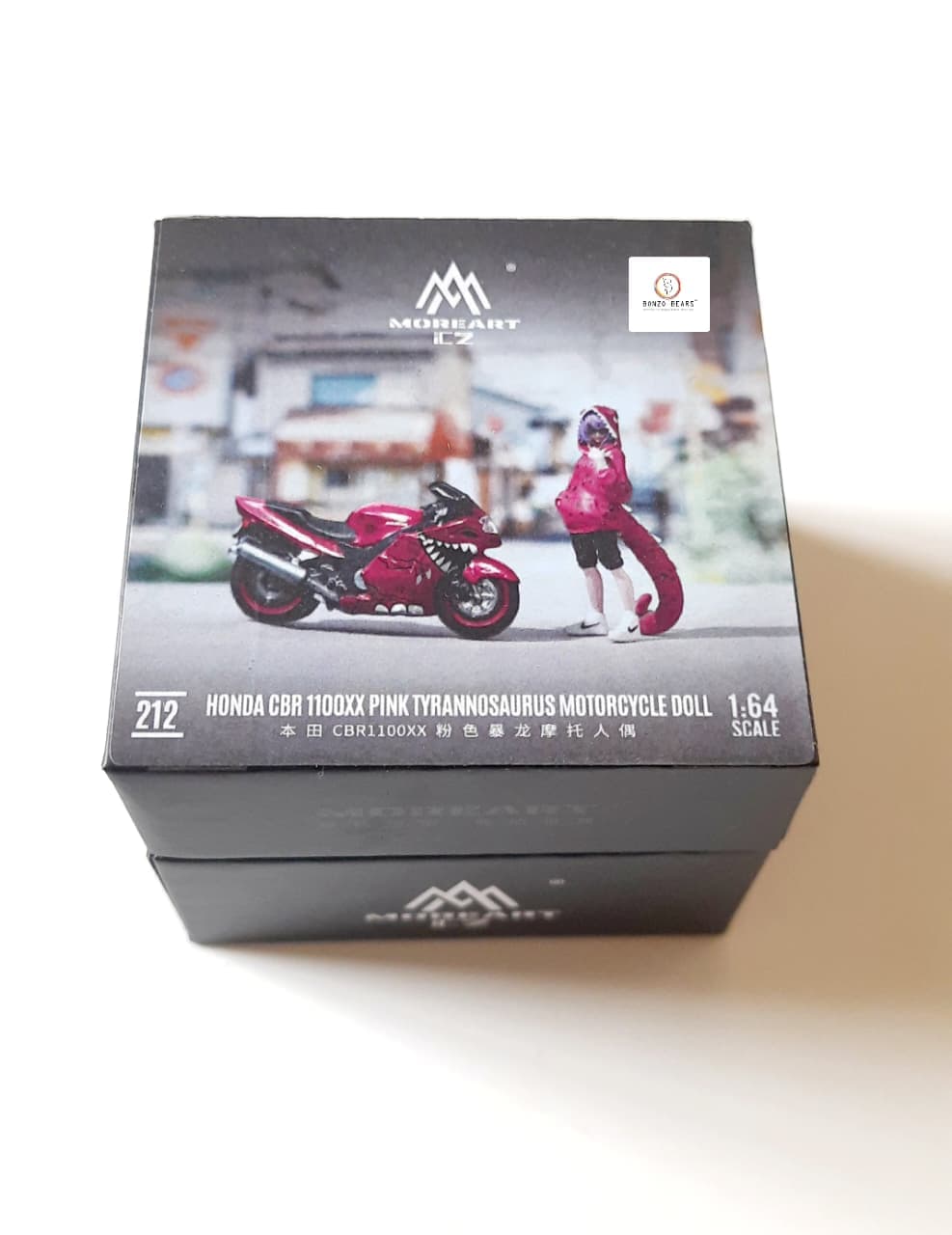 Roxy Themed Honda CBR 1100 XX Pink Bike with Girl Figure (Resin) | Bonzo Bears