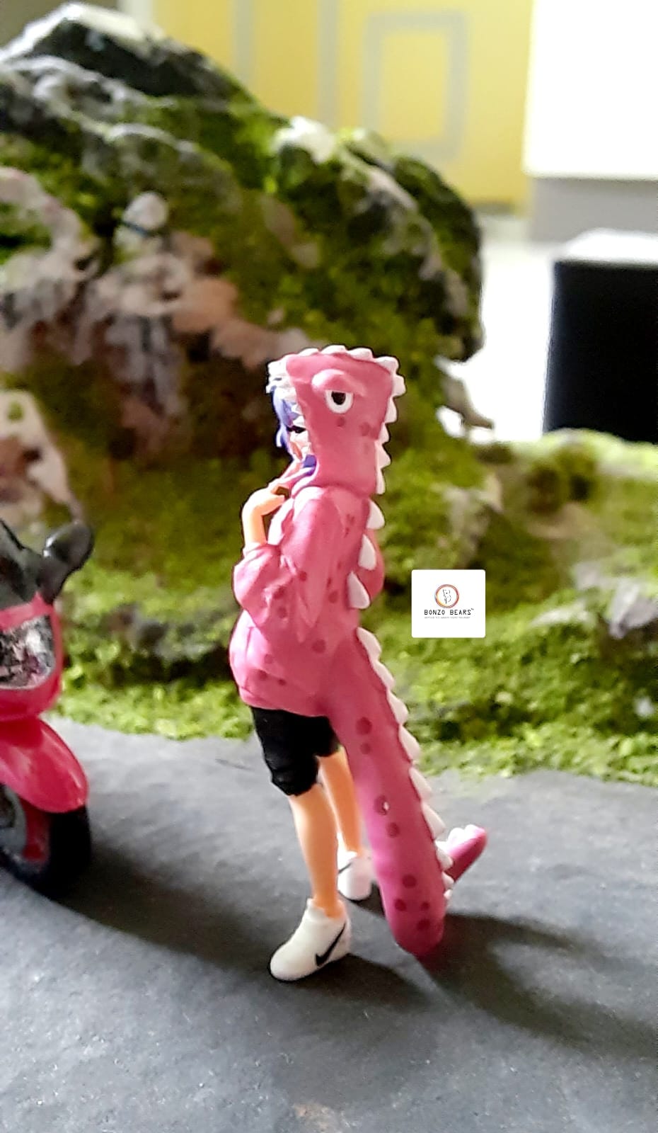 Roxy Themed Honda CBR 1100 XX Pink Bike with Girl Figure (Resin) | Bonzo Bears
