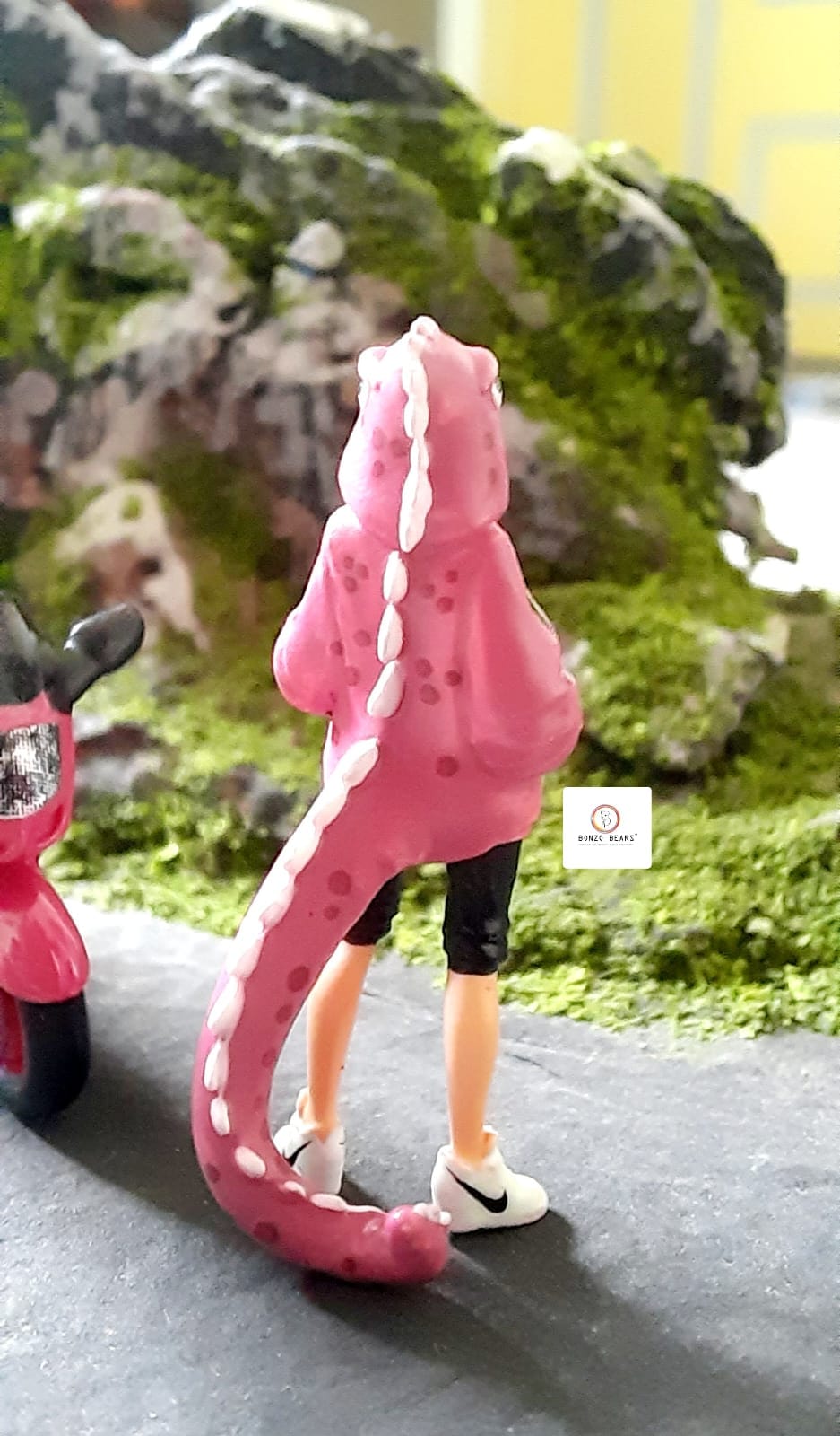 Roxy Themed Honda CBR 1100 XX Pink Bike with Girl Figure (Resin) | Bonzo Bears