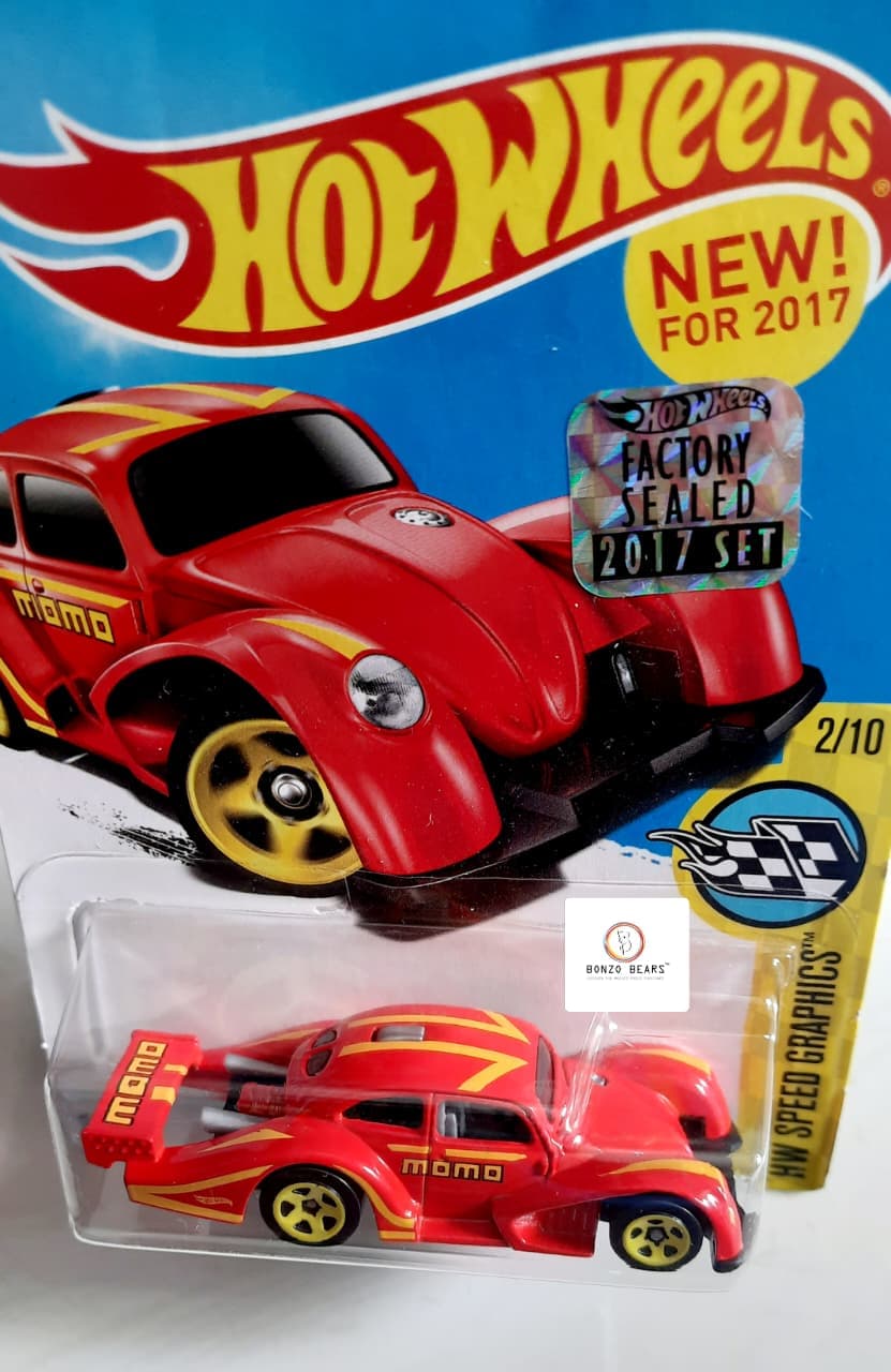 Rare MOMO Volkswagen Kafer Racer Red (2017 Factory Sealed ) - Hot Wheels PB31