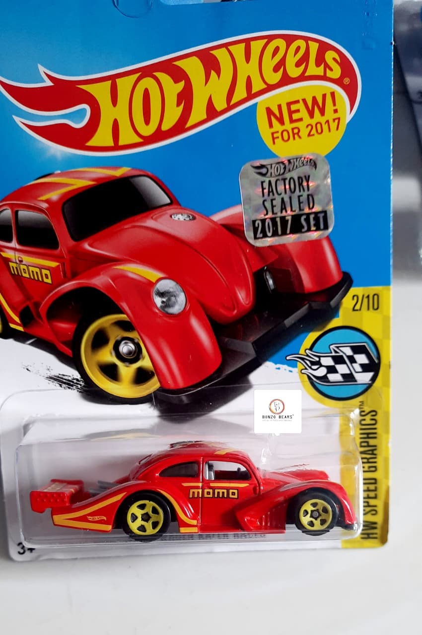 Rare MOMO Volkswagen Kafer Racer Red (2017 Factory Sealed ) - Hot Wheels PB31