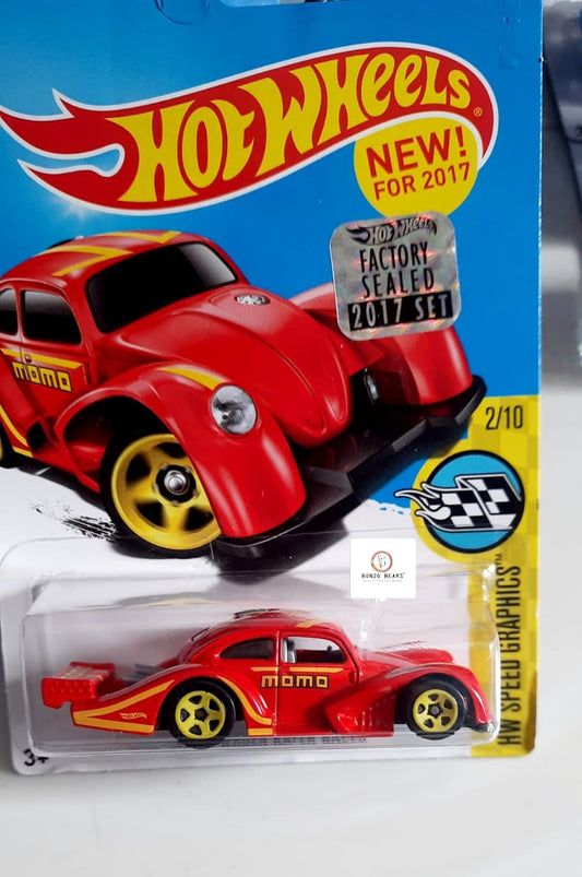 Rare MOMO Volkswagen Kafer Racer Red (2017 Factory Sealed ) - Hot Wheels PB31