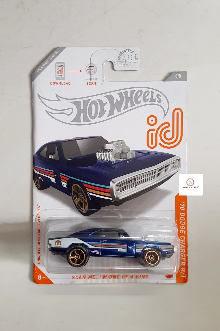 Rare Hotwheels ID Car '70 Dodge Charger RT - CHASE (2020 release) | Bonzo Bears PB53